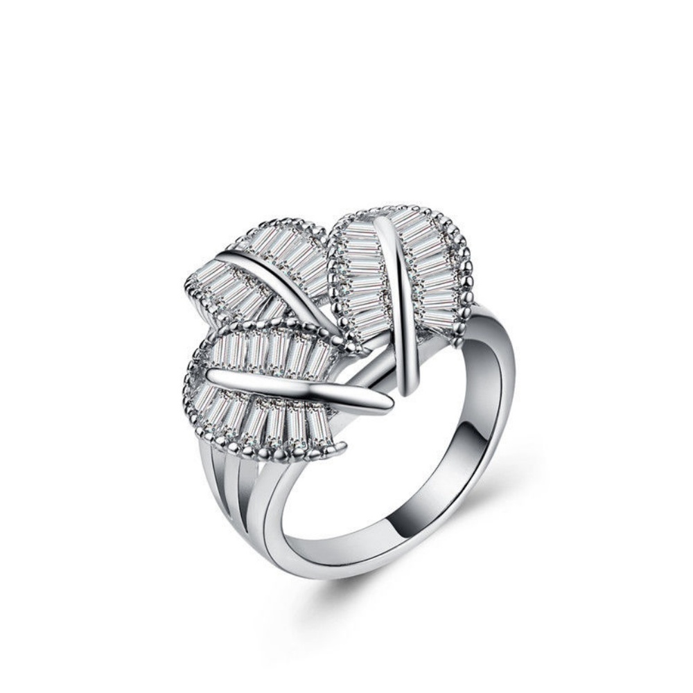 925 Silver  Ring White Sapphire  New - Picture 5 of 5